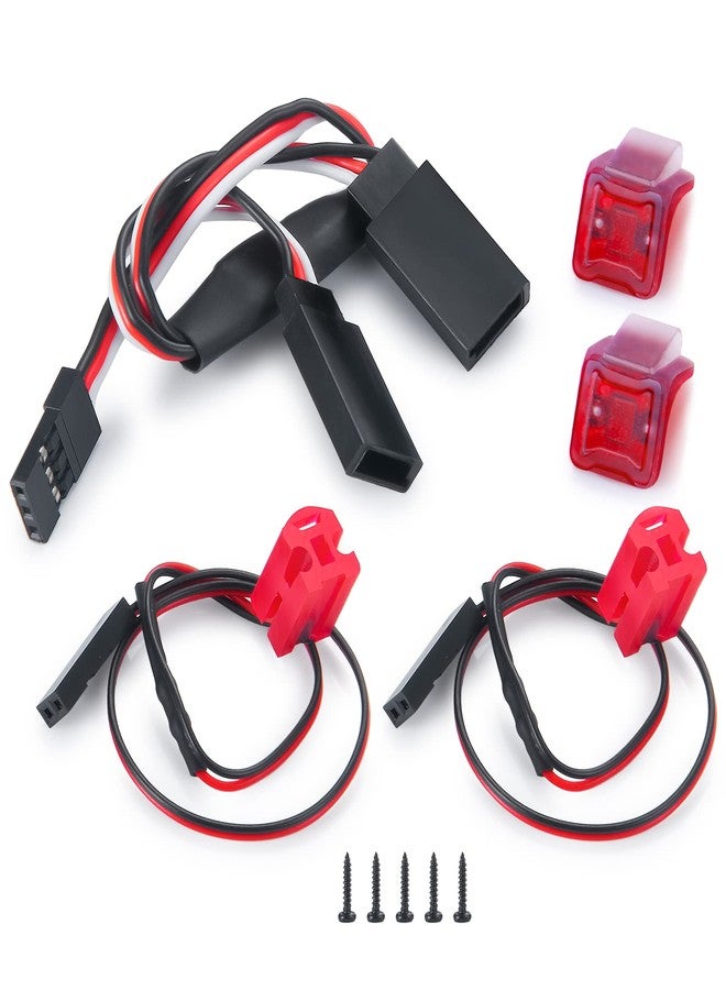RCLIONS RC LED Taillight Rear Lamp RC Car Rear Lights Red Color for 1/24th Axial SCX24 AXI00005 Gladiator 1/24th 4WD RTR RC Truck Car Upgrades - Image 1